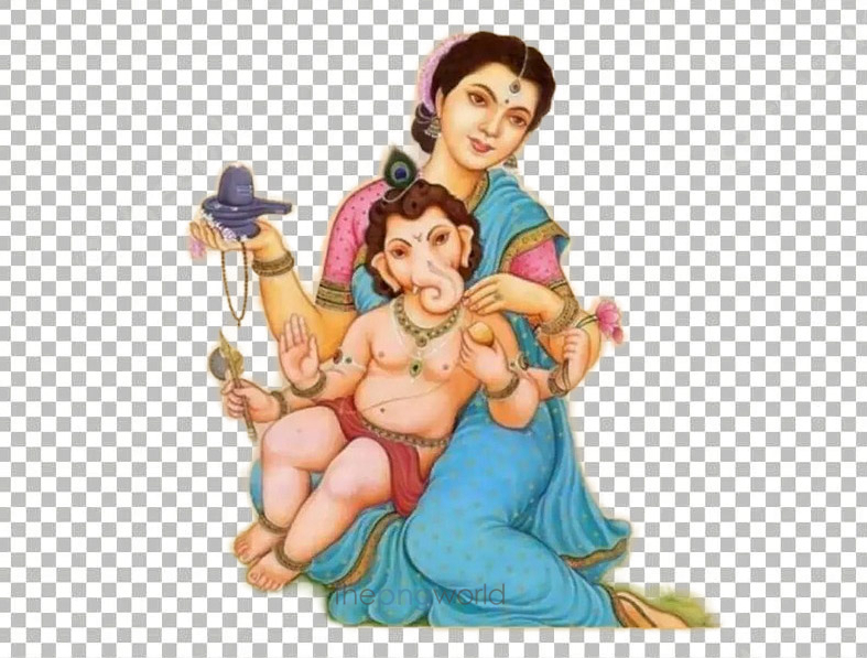 Gauri Putra Ganesh with Shankar Pindi in Hand Photo PNG Transparent Image ganesh chaturthi,ganesh ji,ganesh,ganpati,festival,vighn harta,maharashtra,mahotsav,gajanan,hindu,god,india,Dagadusheth,ganesh ji ki photo,bappa,gauri,shankar